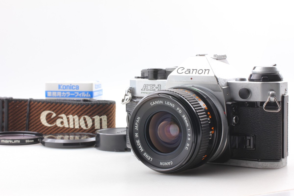 【美品】 Canon AE-1 PROGRAM / New FD 28mm他1本 Near MINT] CANON AE-1 Program film camera+ FD 28mm f/2.8