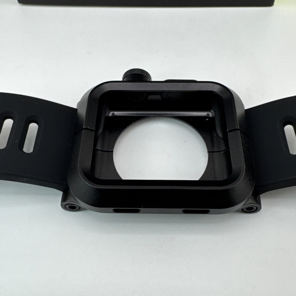 LUNATIK EPIK 007 Estuche de Aluminio Negro con Banda de Silicona para Apple Watch “1” 42mm Foto 4 de 4