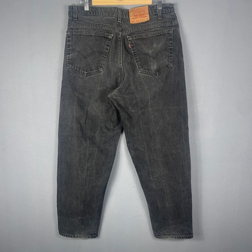 Jeans Levis 560 Vintage Para Hombre W38 L30 Negro Calce Cónico Hecho en EE. UU. Denim - Imagen 9 de 16