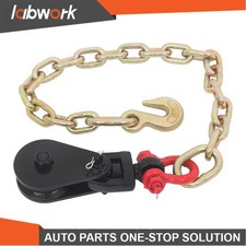 Labwork 2 Ton Snatch Block with G70 Chain 3" Sheave for 3/8 Inch Wire Rope