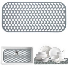 SAMSIER Sink Protectors for Kitchen Sink, Large Silicone Mats Grid for Bottom...
