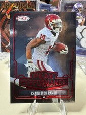 2022 SAGE Charleston Rambo Red Foil Peak Performance Rookie RC SSP