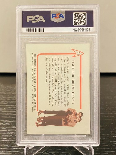 1967 LEAF STAR TREK #51 TIME FOR SHORE LEAVE PSA 8 NM-MT HIGH END! - Picture 2 of 2