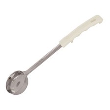 Winco FPS3 3 oz Beige Solid Portion Spoon