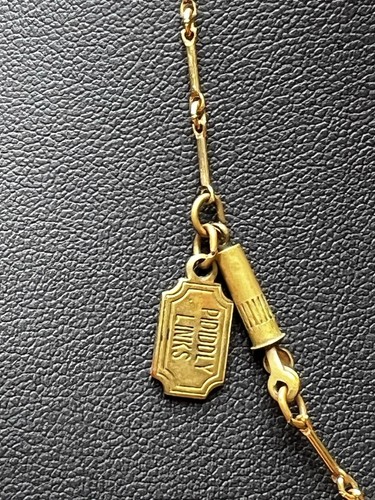 Collana Vintage Piddly Links Love Bird Dolce Cuore Stile Medaglione Ciondolo Cristallo - Foto 5 di 6