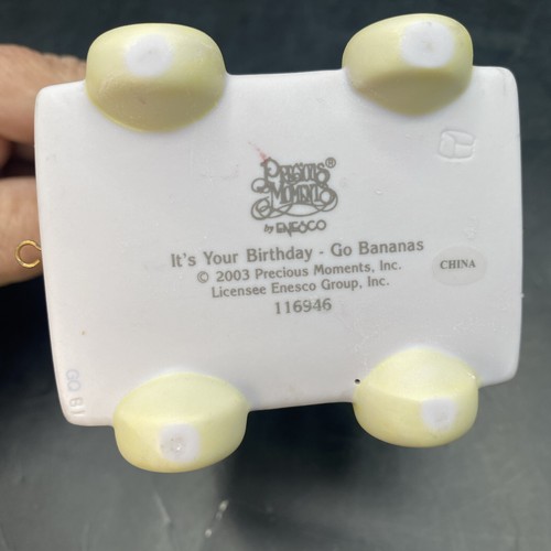 Precious Moments “15” It’s Your Birthday Go Bananas Gorilla Train Piece 116946 - Picture 12 of 13