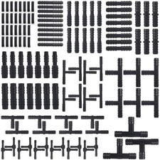 115pcs Universal Vacuum Line Fittings Kit - 12 Size Hose Connectors Assortment