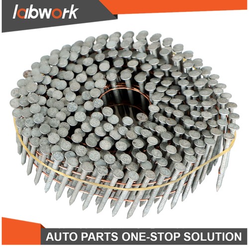 Labwork Full Round Head Siding Nails 3600Pack 1-1/4" x 0.092" Collated Wire Coil - Picture 2 of 15