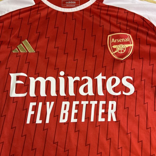 Adidas Arsenal Martin Odegaard #8 Emirates Red Jersey Mens Size XL - Picture 6 of 10