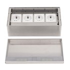 Floor Power Socket 4 Standard Outlets Stainless Steel Electrical XG5