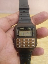 Vintage Casio C-80 Rare Brown Version Digital Calculator Watch