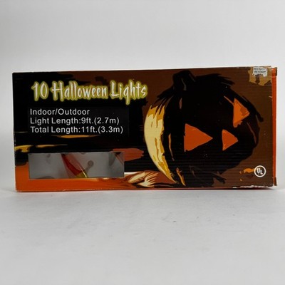 Halloween Candy Corn String Lights Indoor/Outdoor 10 Lights Party Fall 11 Feet