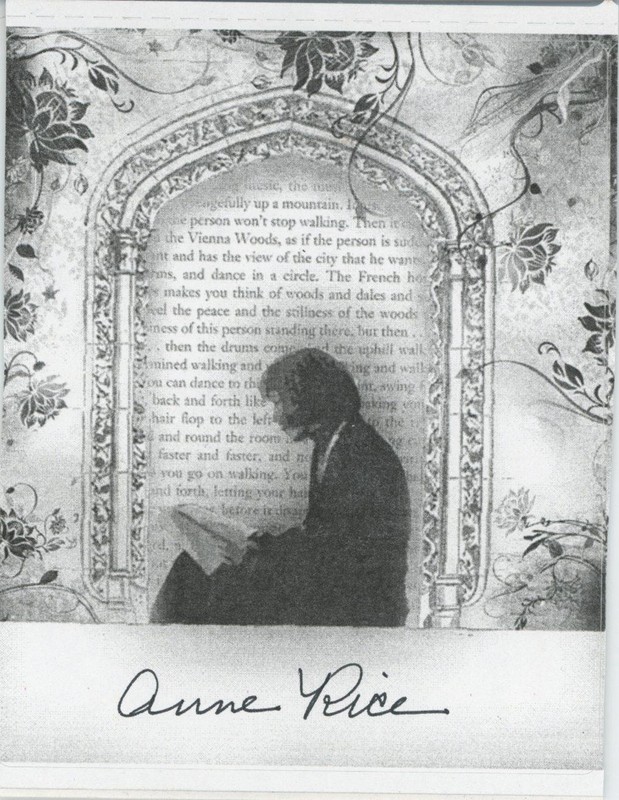 Anne Rice- Signed Bookplate