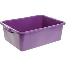 Vollrath ColorMate Purple Plastic Solid Food Storage Box - 20"L x 15"D x 7"H