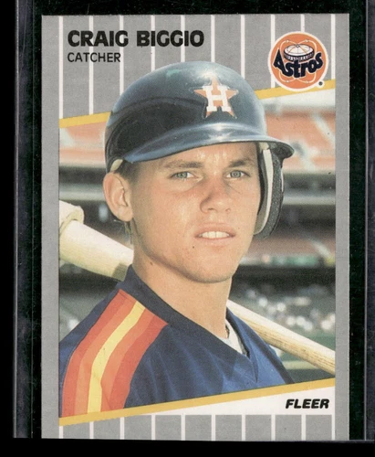 1989 Fleer #353 Craig Biggio Houston Astros Rookie