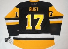 BRYAN RUST SIGNED #17 PITTSBURGH PENGUINS 2017 STANLEY CUP JERSEY 2016 JSA COA