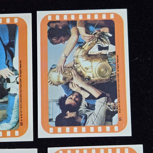 Beautiful NM 1977 Topps STAR WARS Series 5 Complete Orange 11 Card Sticker Set - Picture 8 of 13