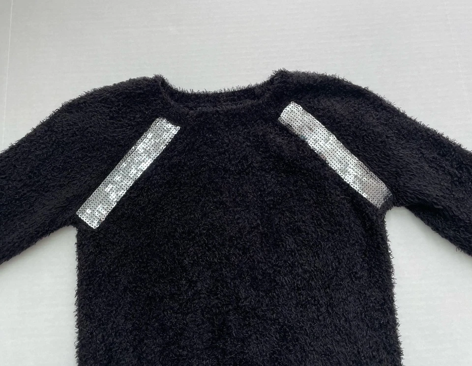 Suéter GUESS Mediano 10/12 Niños Negro Manga Larga Brillante GGE08870/1032240 Foto 2 de 3