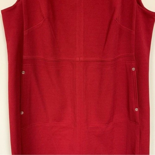 NWT TOMMY HILFIGER Twill Pocket Shift Dress Chili Pepper Women’s 14 Work Office - Picture 5 of 14