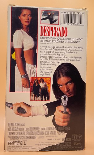 Desperado VHS 1995 Antonio Banderas **Buy 2 Get 1 Free** - Picture 2 of 3