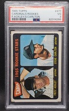 1965 Topps STEVE CARLTON #477 Cardinals Rookies PSA 3