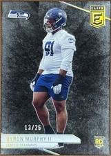 2024 Panini Donruss Elite - #110 Byron Murphy II /25 - Black (RC)