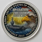 U.S. Mint 2003 Operation Freedom Colorized Silver Eagle