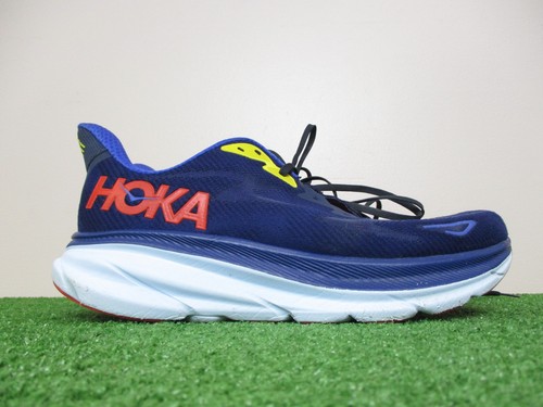 Hoka Clifton 9 Schuhe Herren 12 Bellwether Blau Daily Track Road Jogging Workout