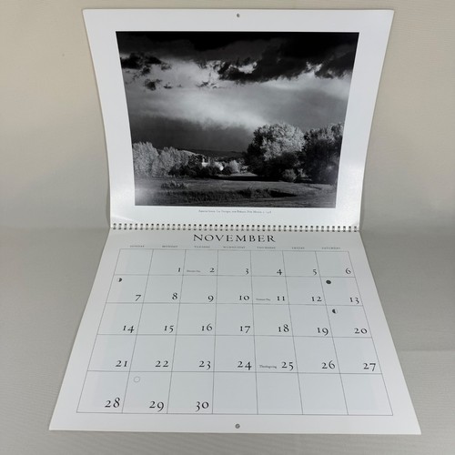 "Calendario Ansel Adams 1993 reutilizable 2025 negro-blanco 12x15"" fotos artesanales" - Imagen 12 de 17