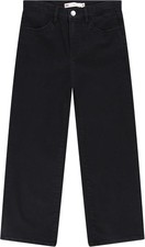 Levi's Girls' Wide Leg Jeans Black Size 8 Adjustable Waist Band
