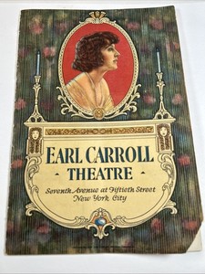1923 Earl Carroll Theater Program-Murad Turkish Cigarette Ad-Art Deco