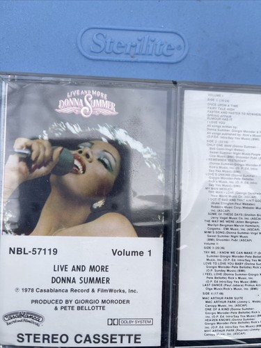 DONNA SUMMER LIVE & MORE CASABLANCA NBL57119 1978 USA 2x CASSETTE TAPE SET NEW - Picture 2 of 18