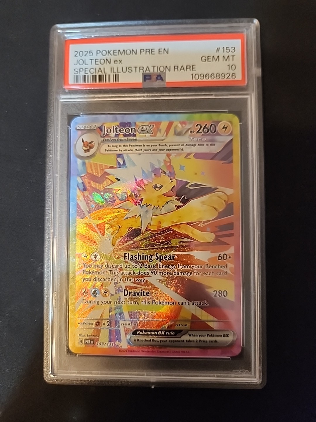 Jolteon ex 2025 Scarlet & Violet: Prismatic Evolutions #153 Jolteon ex 2025 Scarlet & Violet: Prismatic Evolutions #153