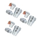 3 Pack Abfallbehälter Mit Deckel Mini Schreibtisch Mülleimer Aus Metall