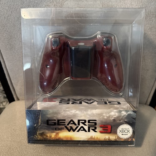 Xbox 360 Gears Of War 3 Limited Edition Wireless Controller In Original Packagin - Picture 2 of 2