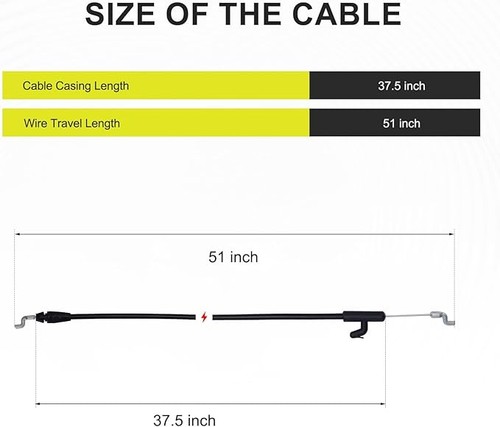 Mähwerk Steuerkabel 746-04661 746-04661A 946-04661 für MTD Troy-Bilt Bolens - Bild 3 von 7