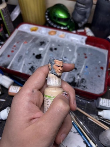 1/12 Custom Old Wolverine Head Carved Fit For 6'' ML Action Figure - Picture 4 of 4