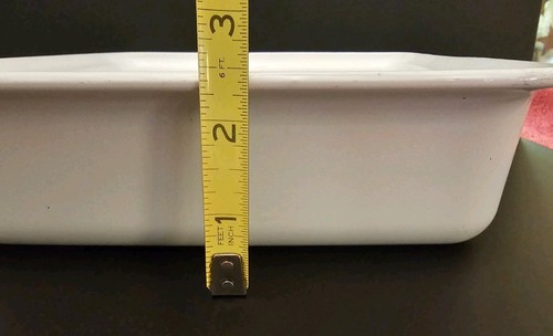 Vintage Corning Ware P-322 8x8x2 teglia da forno fiordaliso senza coperchio - Foto 9 di 9