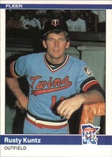 1984 Fleer #568 Rusty Kuntz