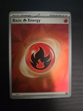 SVE010 Basic Fire Energy Holo/Shiny Pokemon Prismatic Evolutions