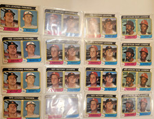 1974Topps '73 Baseball Leaders - Lot of 16 cards: SVs x 4, Wins x 7, SBs x 4