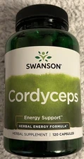 Swanson Cordyceps Mushroom Mycelia Extract - Energy Support 600 mg 120 Cap