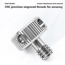 1/4 Inch Stainless Steel Knurled Camera Screw for DSLR Camera Accessories