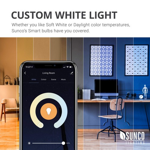 Sunco PAR38 Alexa Compatible Smart LED Bulbs, WiFi Color Changing Outdoor Flo... - Picture 4 of 6