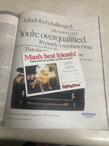 Pamela Anderson/Beavis & Butt-Head Rolling Stone Magazine Dec 1996 VTG #750/751 - Picture 10 of 12