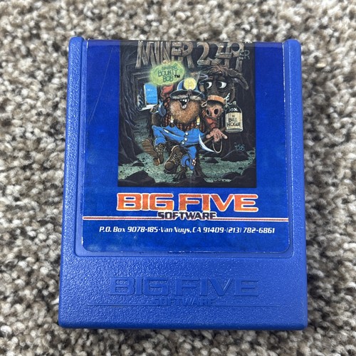 Miner 2049er Atari 400/800 Game Cartridge 1982 Big Five Loose Cart Only Ce