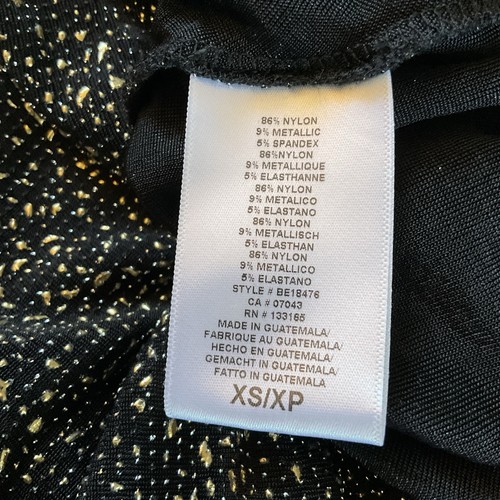 Top Anthropologie Eri + Ali Evita Surplice Brillo Negro Sin Mangas Talla XS NUEVO CON ETIQUETAS - Imagen 9 de 11