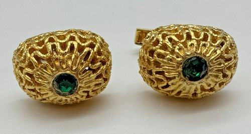 Vintage Herren Manschettenknöpfe Schmuck Konvolut (5 Ses) MCM Mid Century Modern Vielfalt - Bild 6 von 13