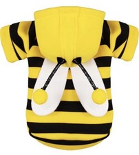 Halloween Dog Costume Bumble Bee Soft Fabric Pet Hoodie Jacket SMALL Dogs NEW