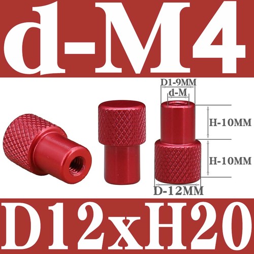 Knurled Thumb Nuts Hand Grip Knob High Type Anodizing Aluminum Alloy M3 M4 M5 - Picture 71 of 171